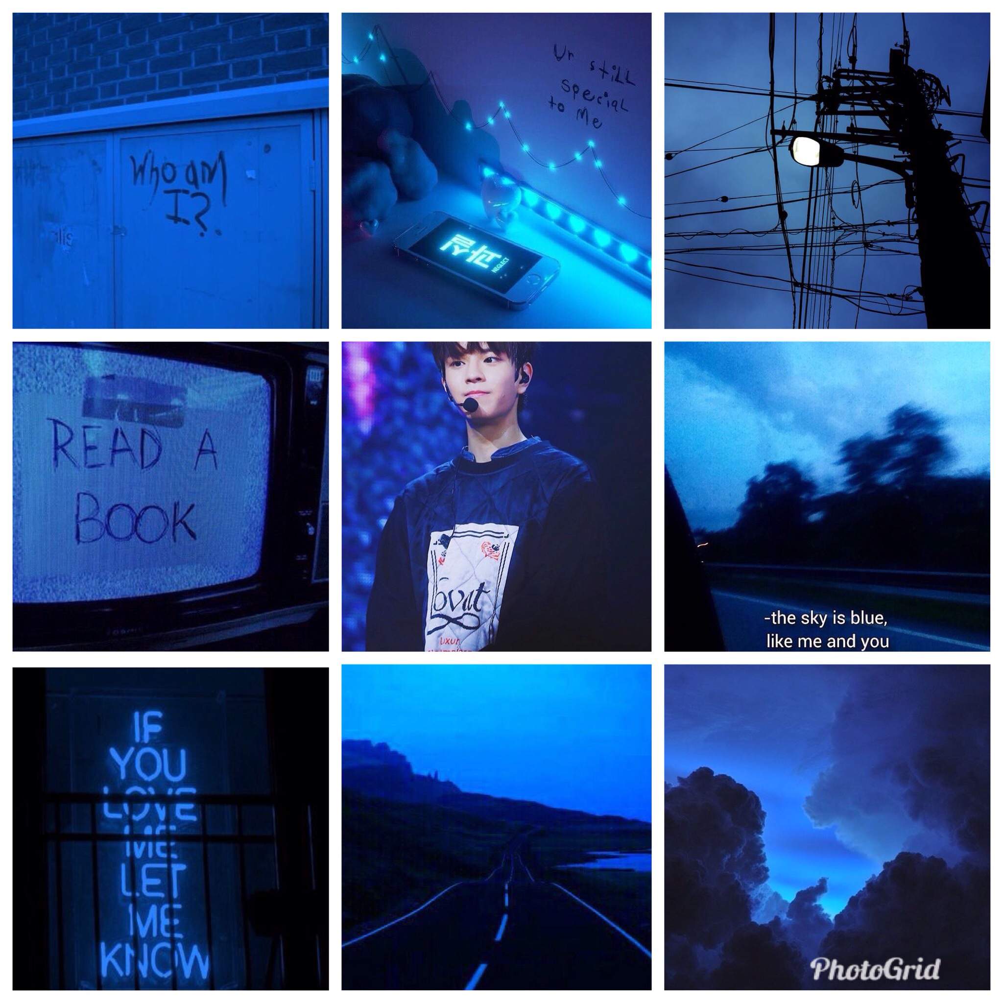 Seungmin blue aesthetic | Stray Kids Amino