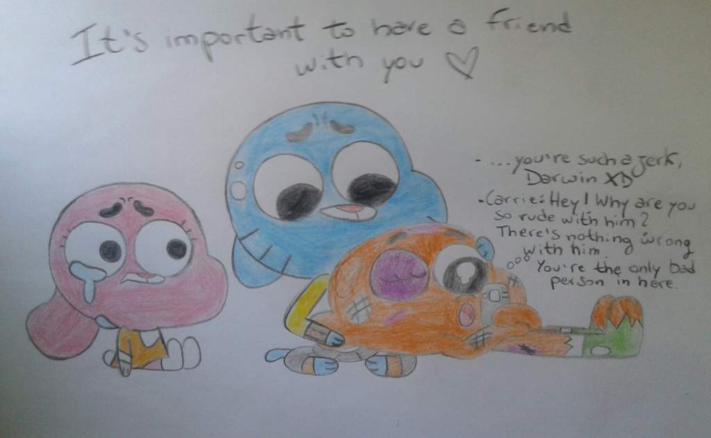 A friend with you | Amazing World Of Gumball. Amino