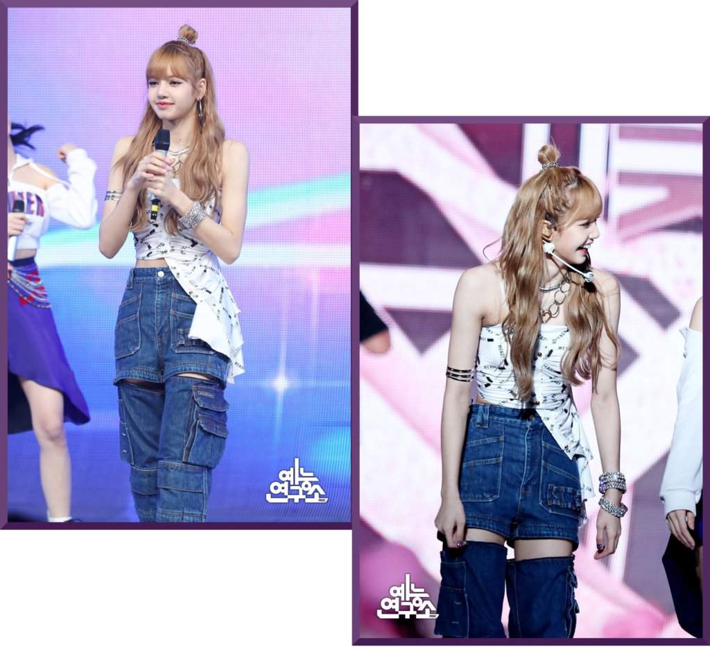 Quick Outfit Idea Blackpink ‘ddu Du Ddu Du Show Music Core Performance Lisa Korean Fashion 