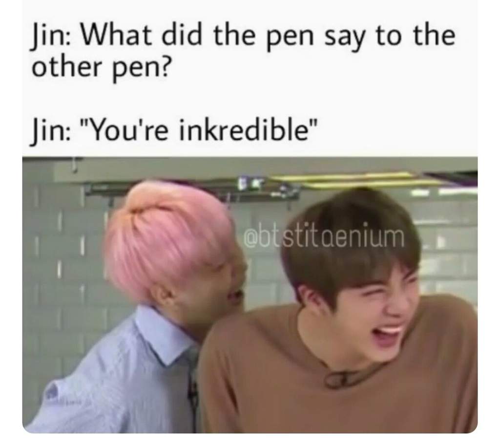 Jin Dad Jokes | BTS ♡ BANGTAN BOYS 🐰🐰🐰 Amino