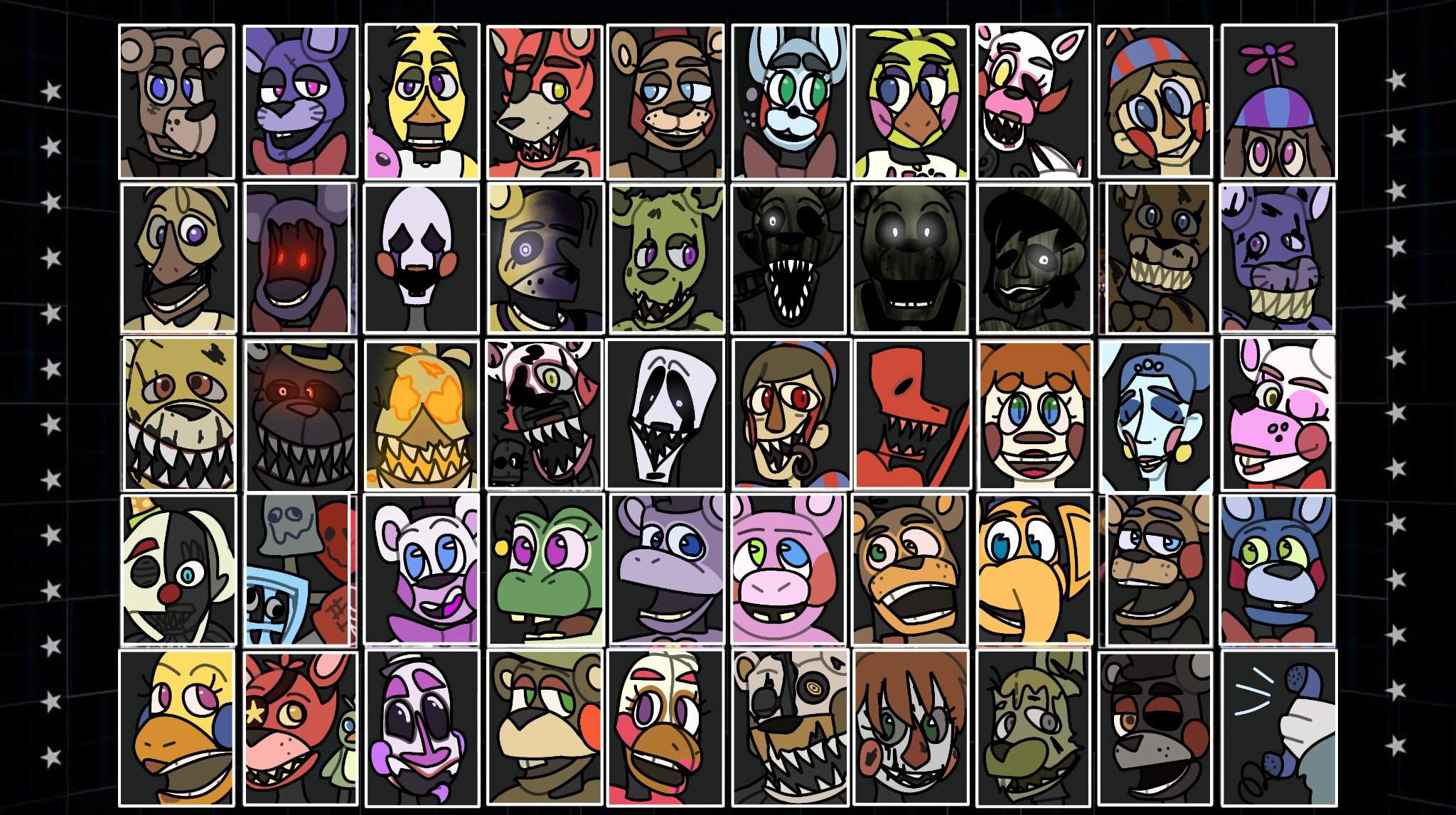 Ultimate custom night teaser //redrawn// | Five Nights At Freddy's Amino