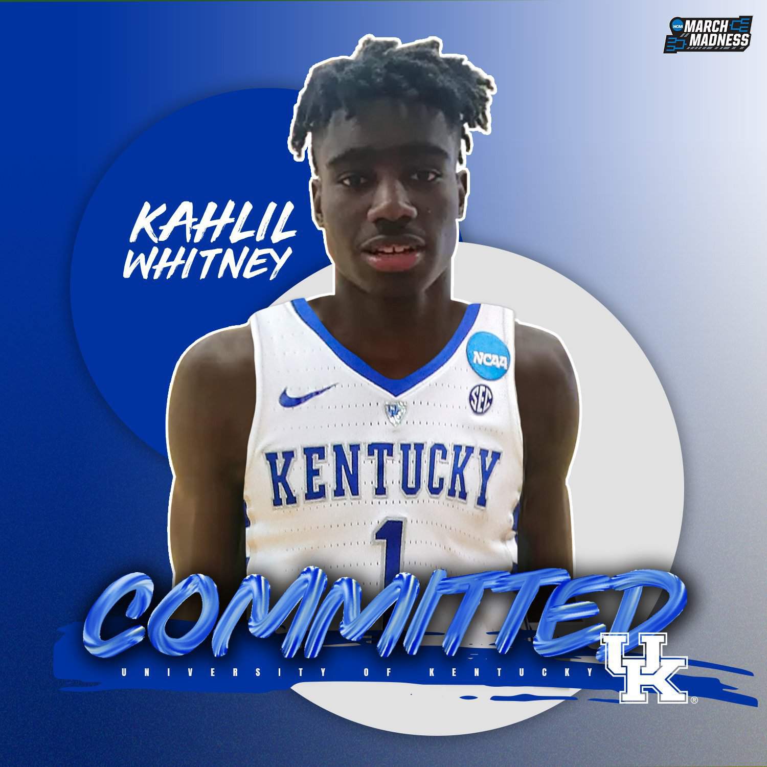 5-Star Kahlil Whitney picks Kentucky | NCAAM Amino