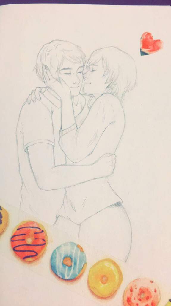 Kiss With Progress Shots Drawing Amino