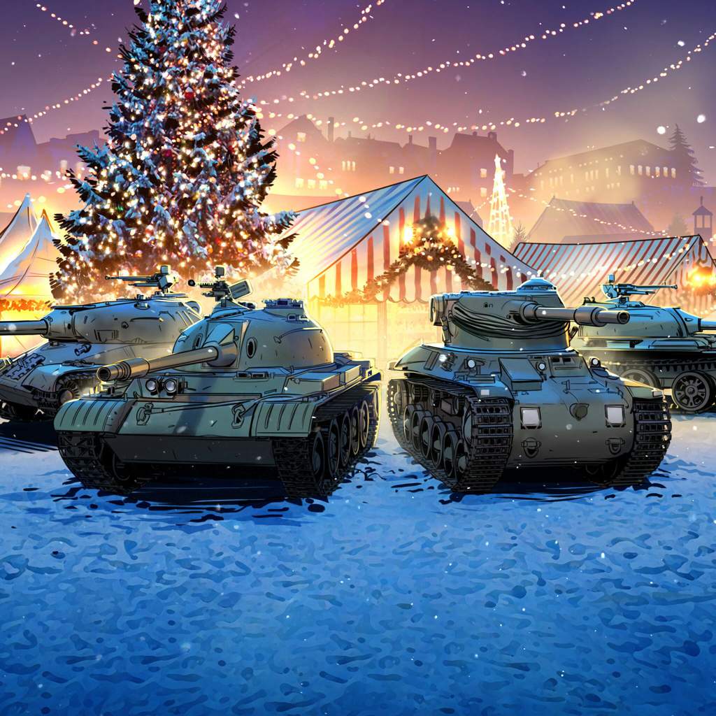 Tanks blitz новогодний. Новогодний World of Tanks Blitz. Новогодний танк. Танки новый год. Танк с новым годом.