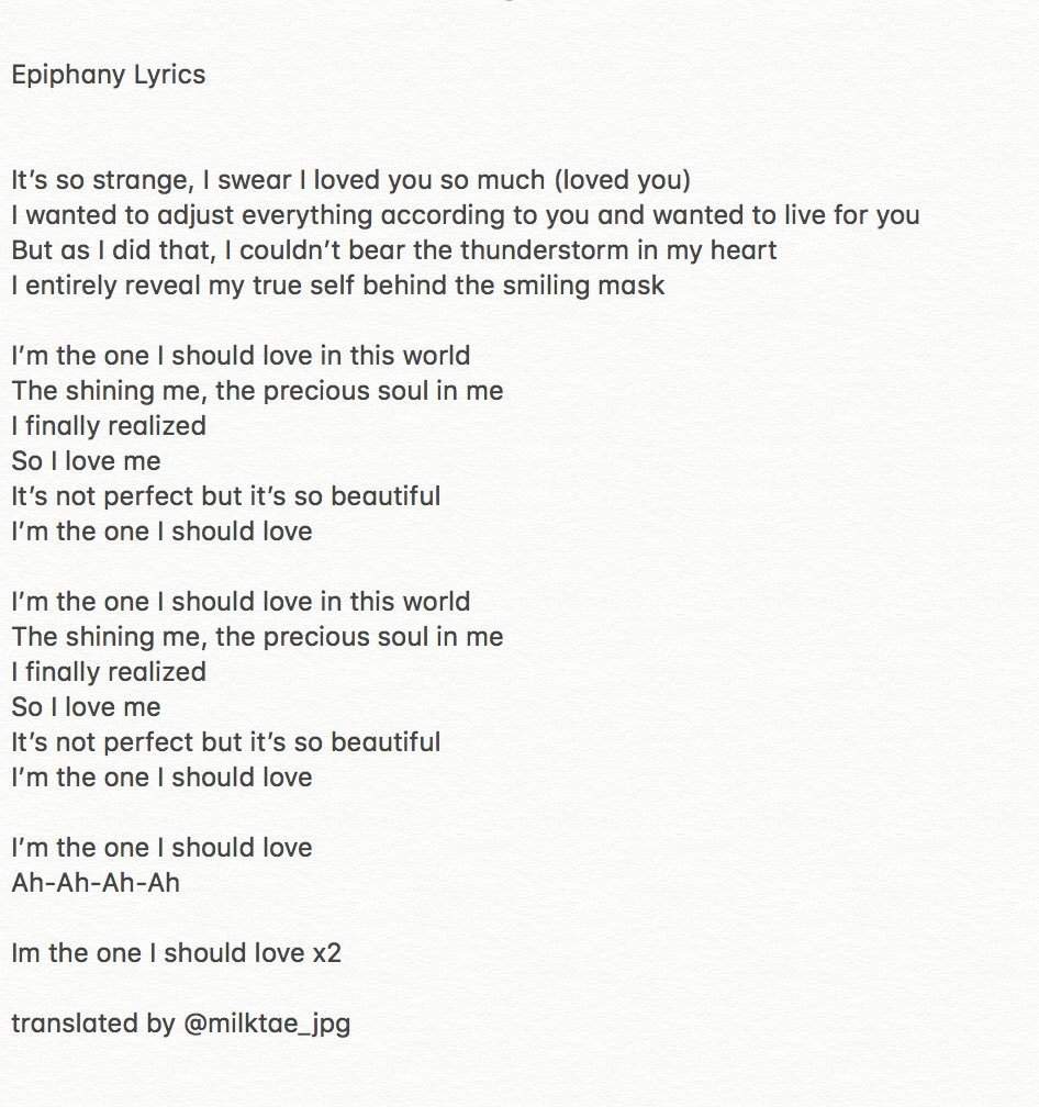 Jin S Intro Epiphany Is Here Bts Amino