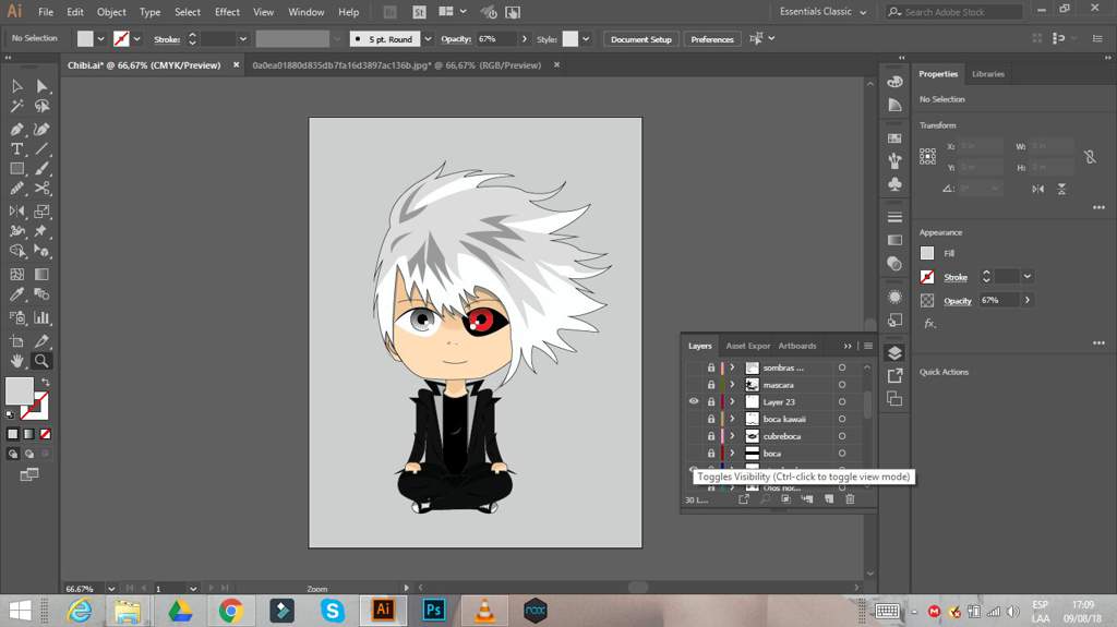 Ilustracion Chibi Tokyo Ghoul Amino