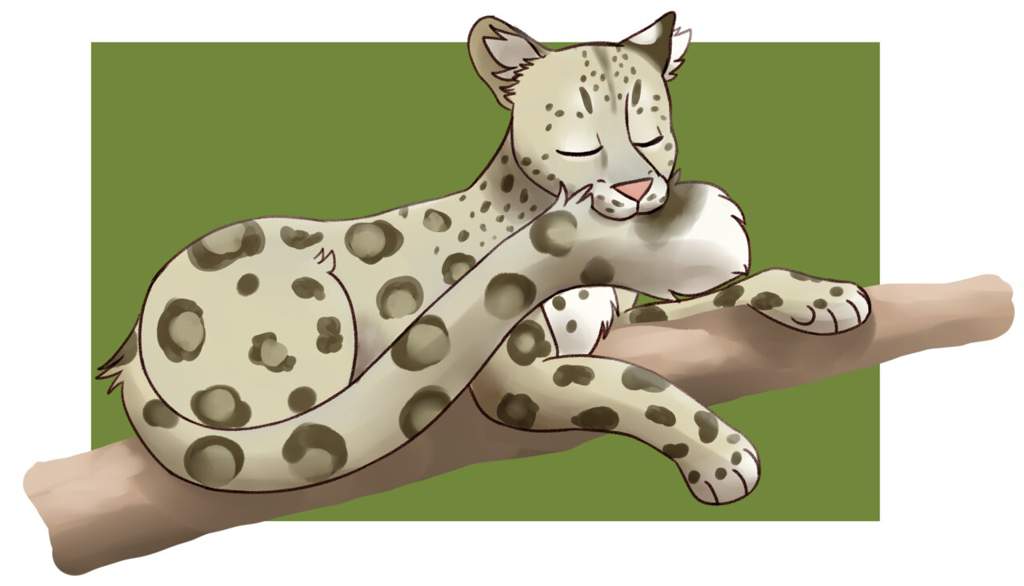 Snow Leopard Cartoon