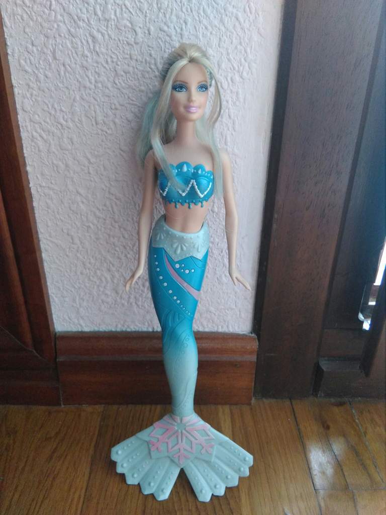 barbie sirena pelo azul