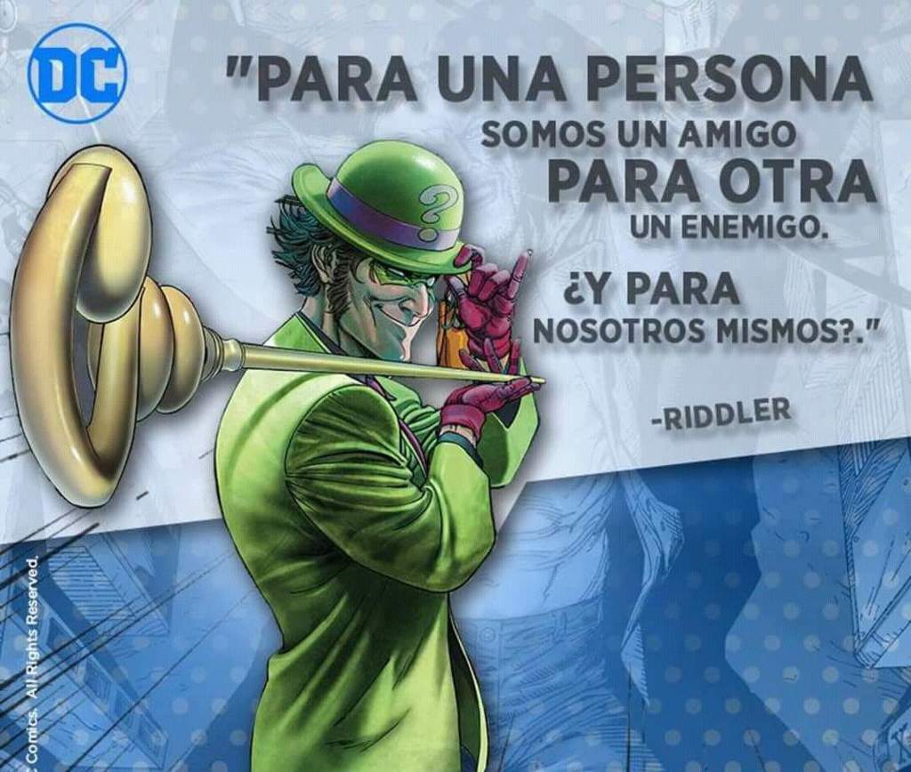 Frase del acertijo? | ｢ • DC Universe • ｣ Amino