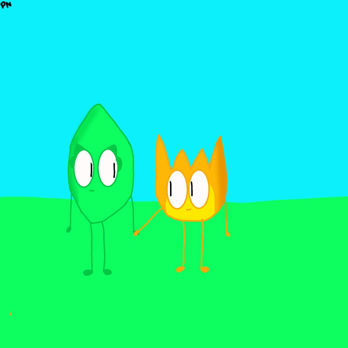 Firey X Leafy | BFB Amino! Amino