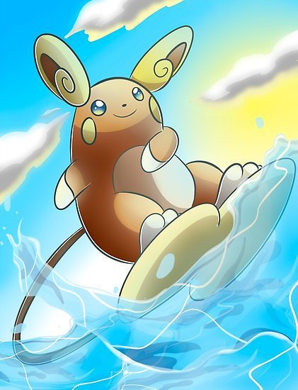 pokemon center alolan raichu