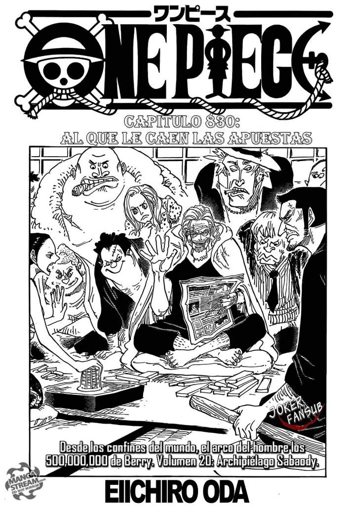 Capítulo 830 Wiki •One Piece• Amino