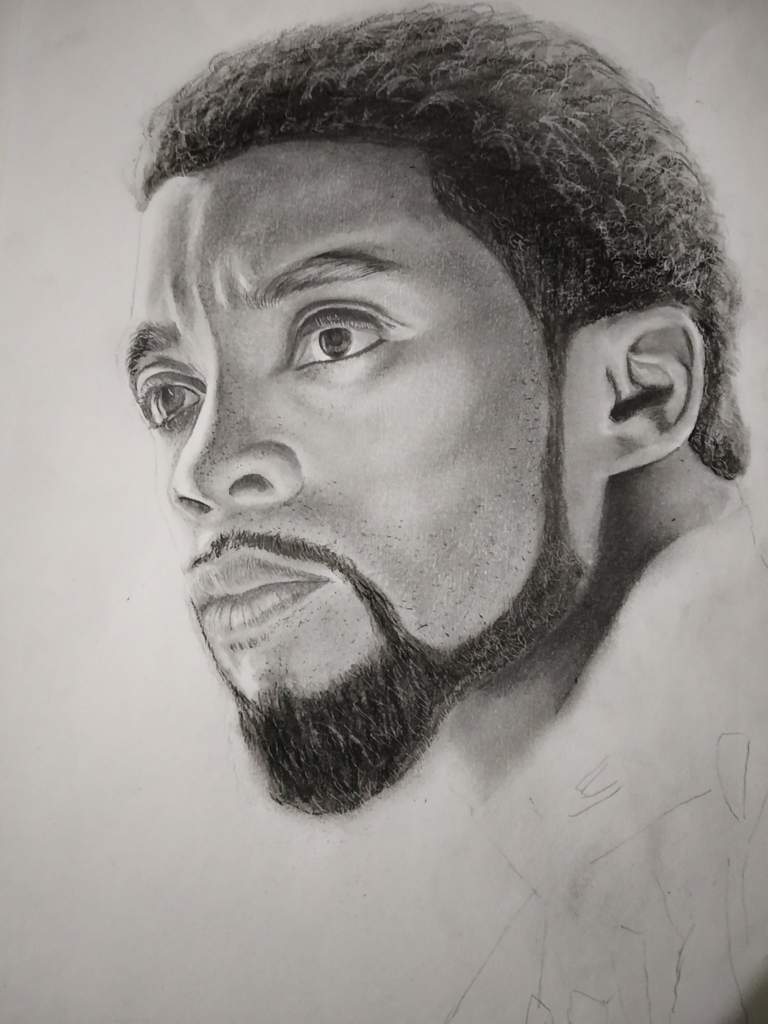 Chadwick Boseman Sketch : bubblehum_art — Pencil drawing of Chadwick