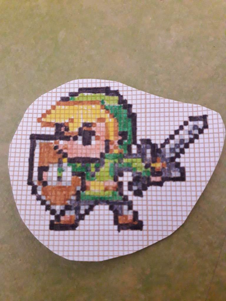Deux Petit Pixel Art Sur Papier Millimetre The Legend Of Zelda Francais Amino