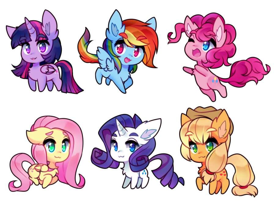 Chibi Ponies I drew up | Equestria Unofficial Fan Club Amino