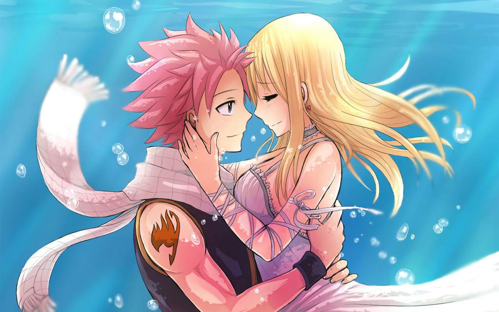 Anime fairy tail lucy and natsu