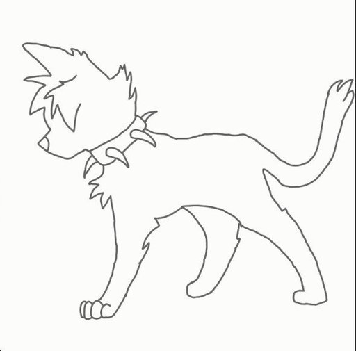Рисовать кота воителя бича