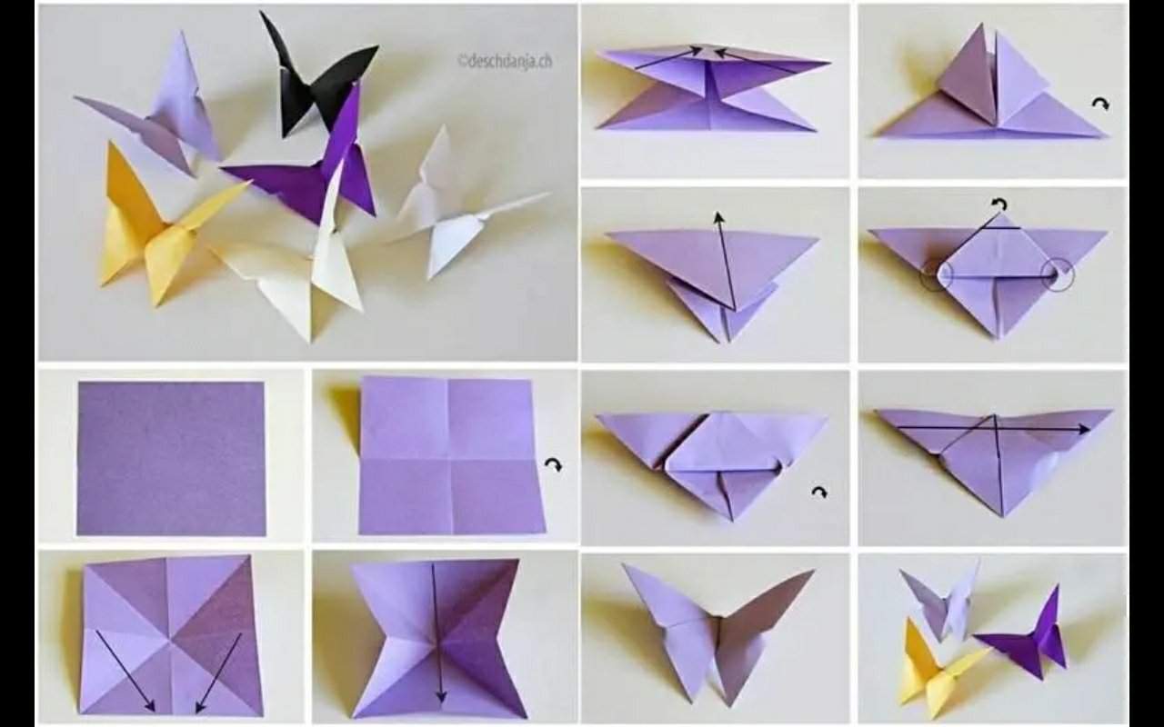 How to make butterfly/Akumas, out of paper, known as Origami ...