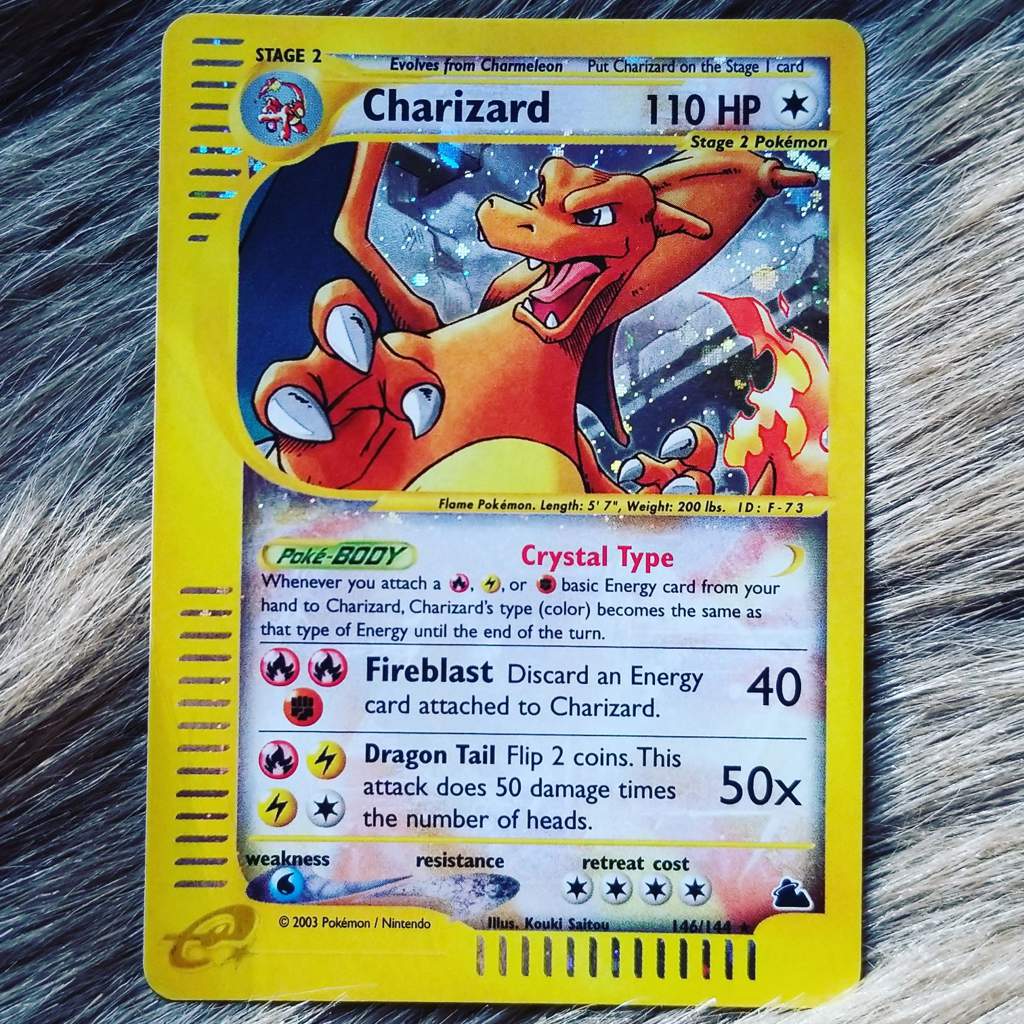 Crystal Charizard holo 😎 | Pokémon Trading Card Game Amino