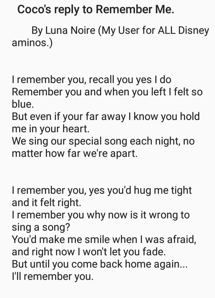 Do you remember me song