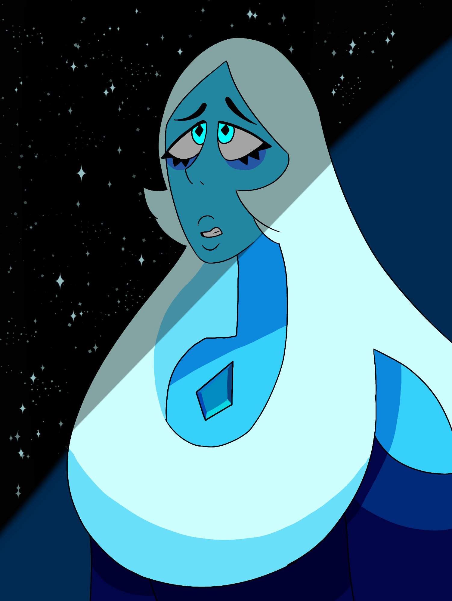 How To Draw Blue Diamond From Steven Universe Coloring Page Trace ...
