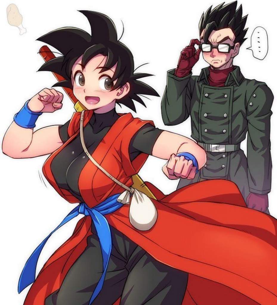 Female goki and gohan form super dragon ball heroes. 