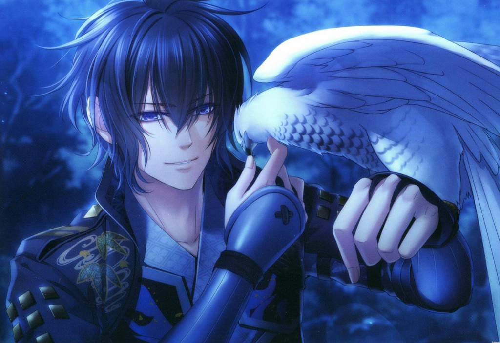 Anime boy blue eyes
