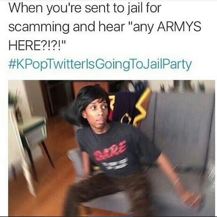 Armys Are Going To Jail Party Army Memes Amino