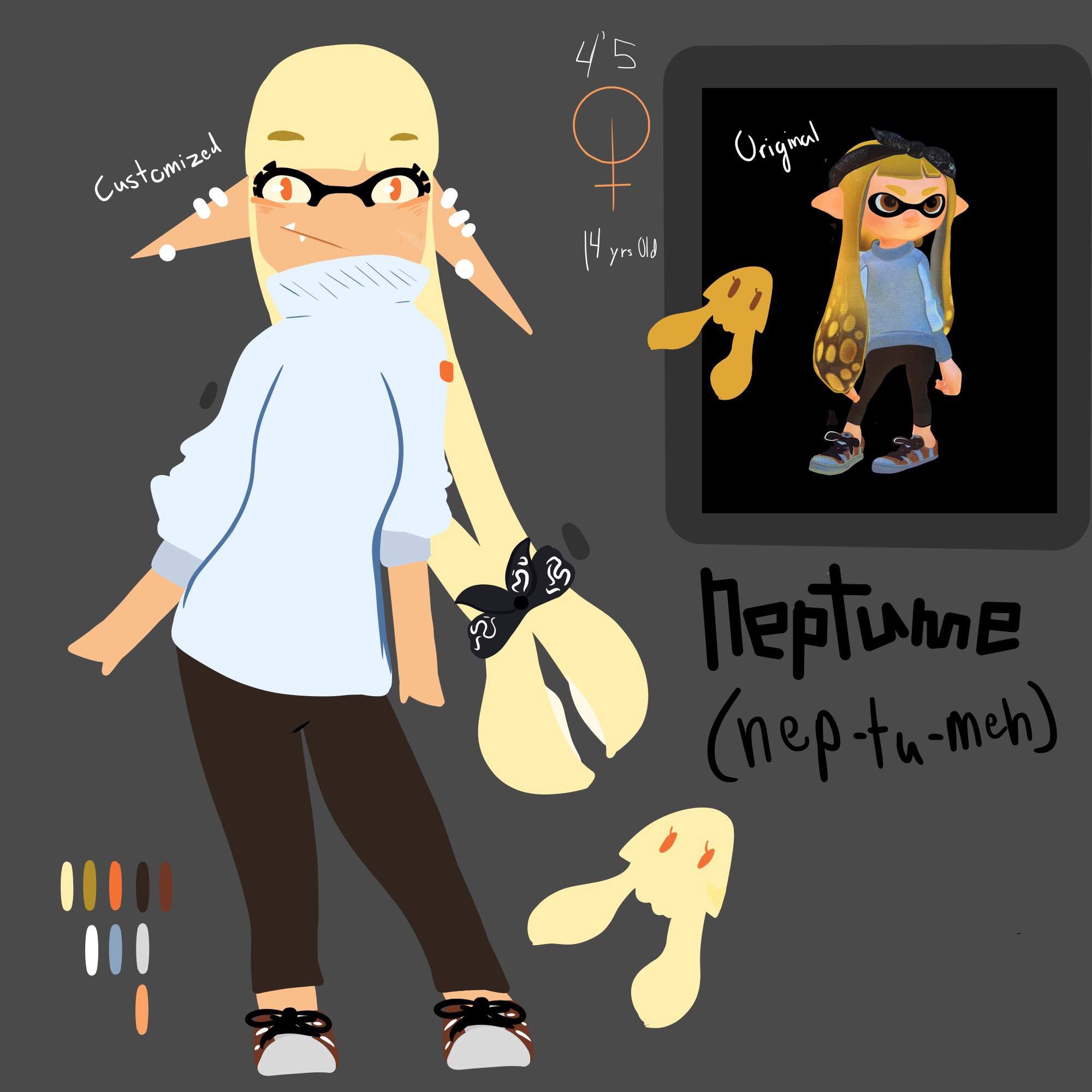 Inkling Customization #1 (Taken) | Splatoon Amino