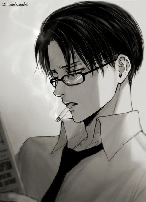 levi with glasses