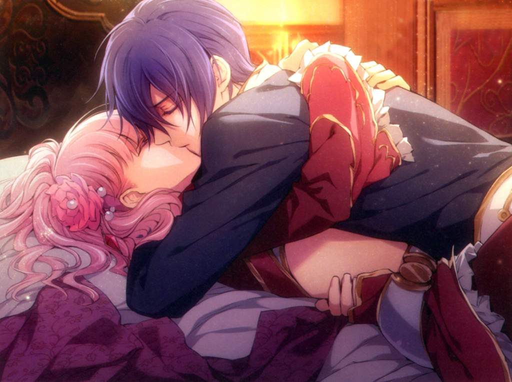 Anime love in bed