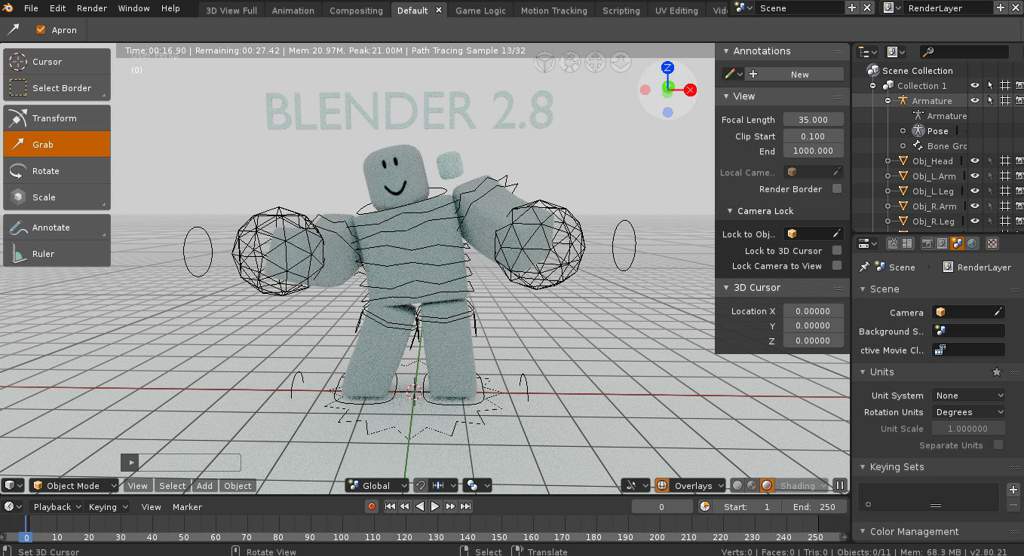 How To Make Roblox Gfx In Blender 28