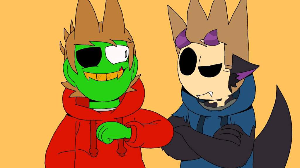 Tom hurt. Эддсворлд том демон. Eddsworld Tom Monster x Tord. Eddsworld Tom Monster Art.