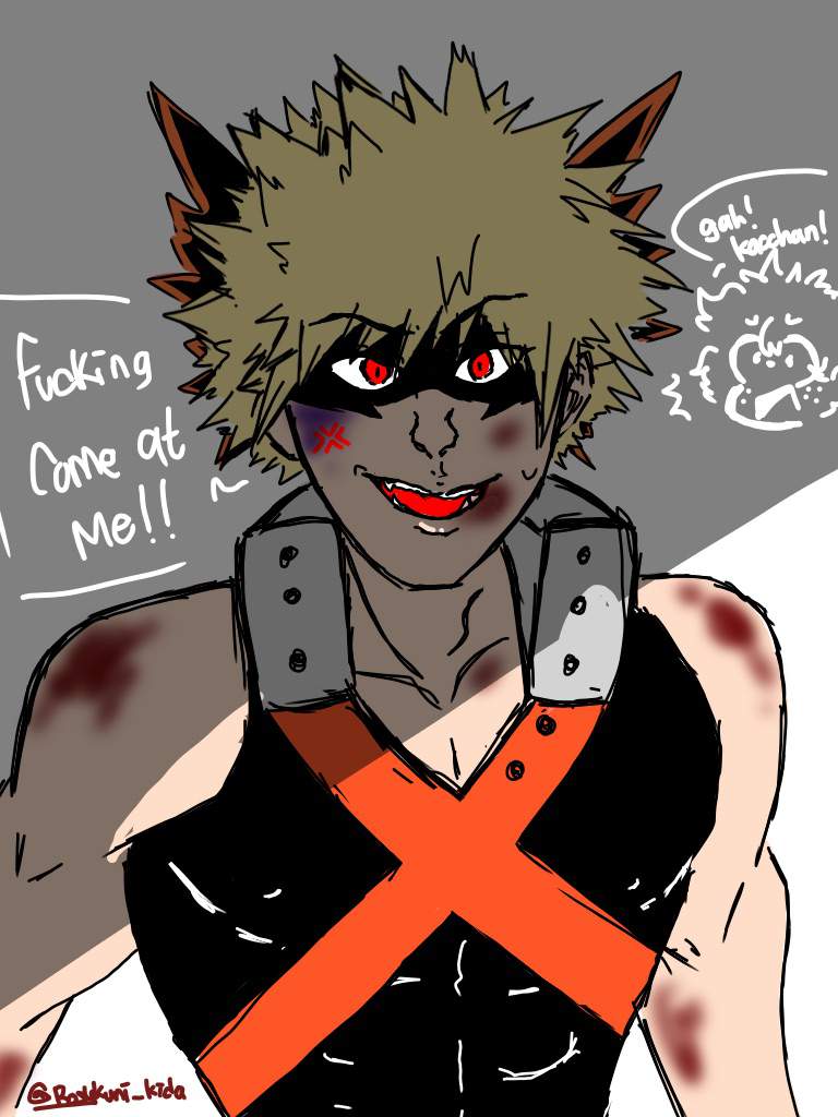 Bakugo fanart (done it cuz i want to practice musclesss) | My Hero ...