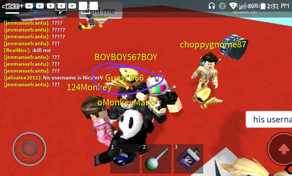 Nicsterv Playing As Guest 666 Roblox