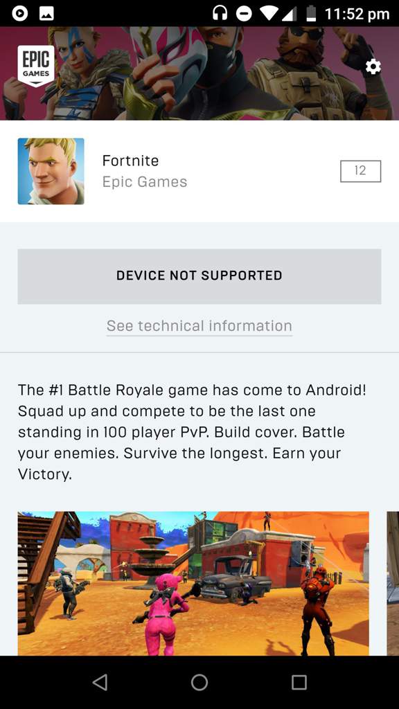 My Phone Hits The Required Specs But It Says It S Not Support Any - fortnite battle royale armory