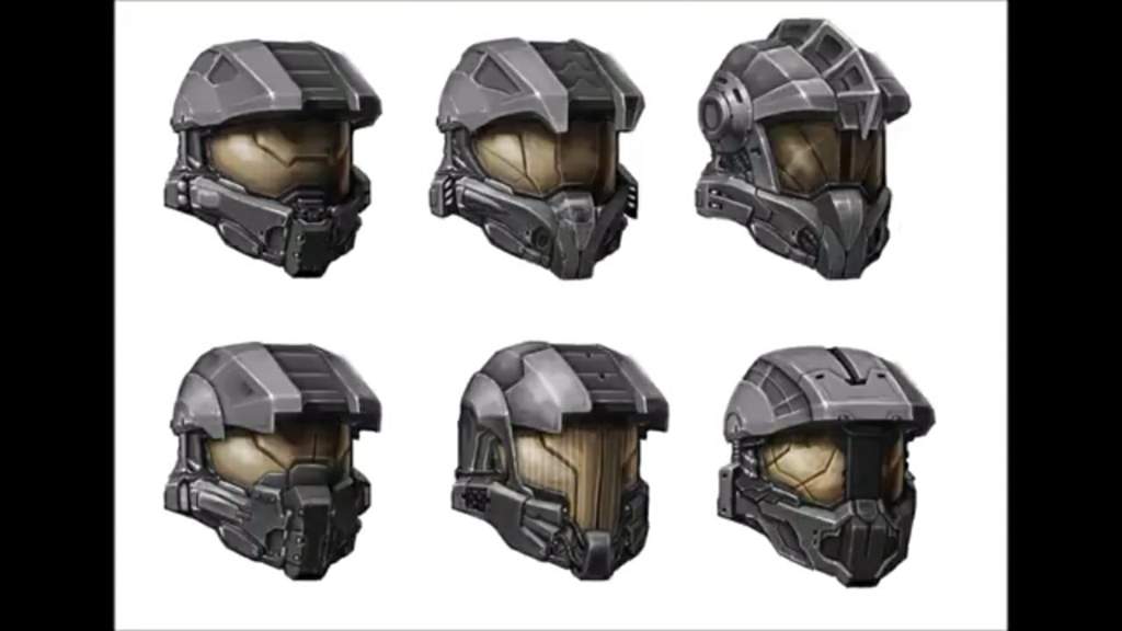Concept art for Master Chief's helmet in Halo 4 what the heck are these ...