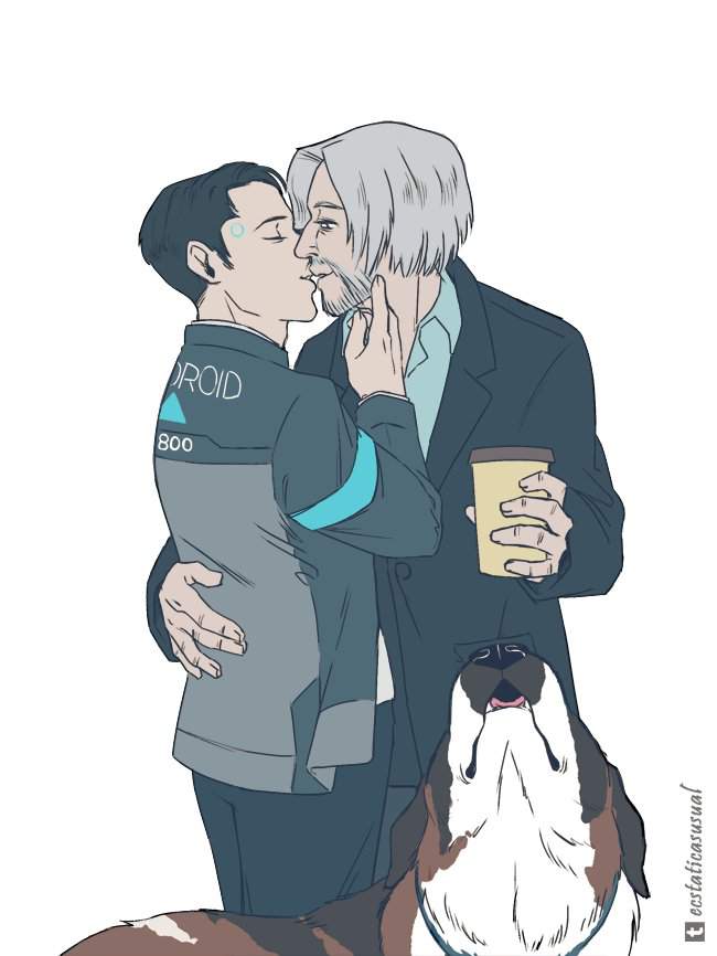 Hank x Connor stfu part 2 | Hank X Connor Amino