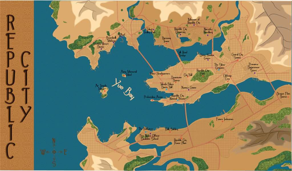 Legend Of Korra Map Republic City Republic City, The New Sparks. | Avatar Amino