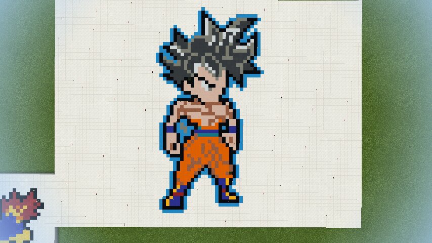 P Xel Art Goku Ultra Instinto Minecraft Amino Crafters Amino