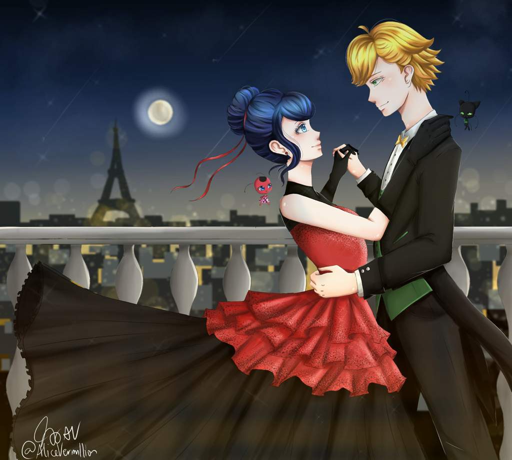 First Dance - Adrienette (Art) | Miraculous Amino