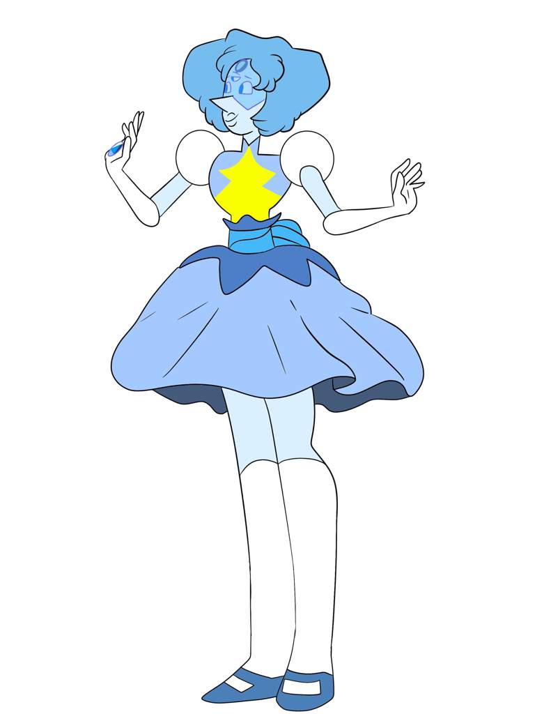 Blue kyanite (pearl and sapphire fusion) | Steven Universe Amino