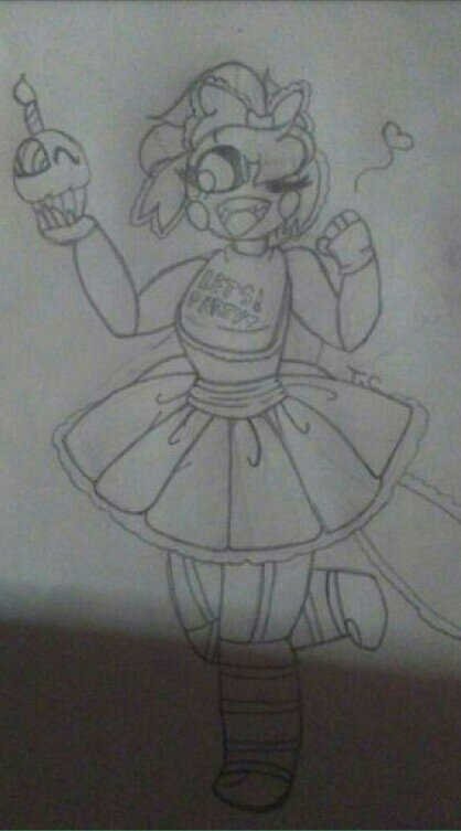 Dibujo de Toy Chica a lapiz g a dijital | FNAF Rol Amino [Oficial] Amino