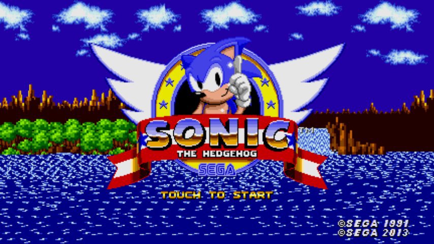 I edited Sonic 1's Start screen | Sonic the Hedgehog! Amino