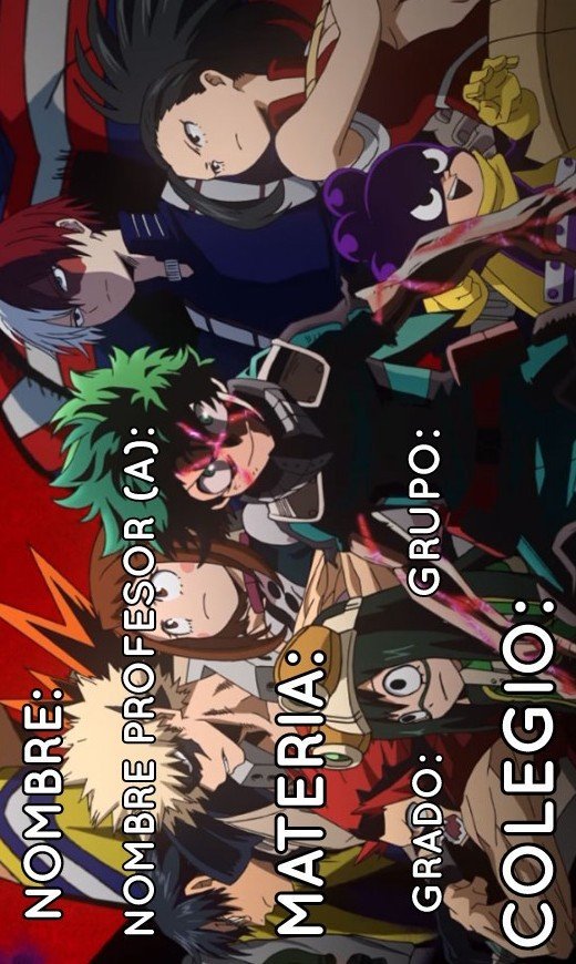 PARA SUS NOTEBOOKS :V | Boku No Hero Academia Amino. Amino