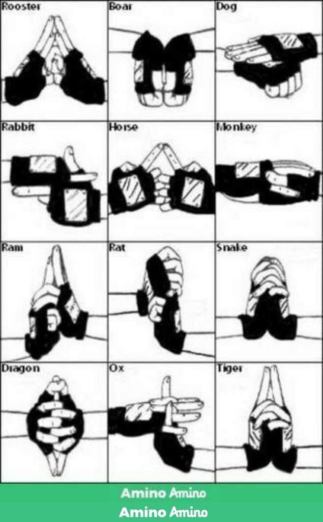 Hand Signs Naruto Amino