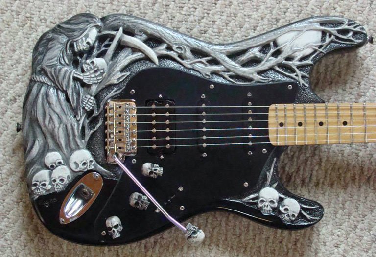 10 Awesome Horror Themed Guitars 