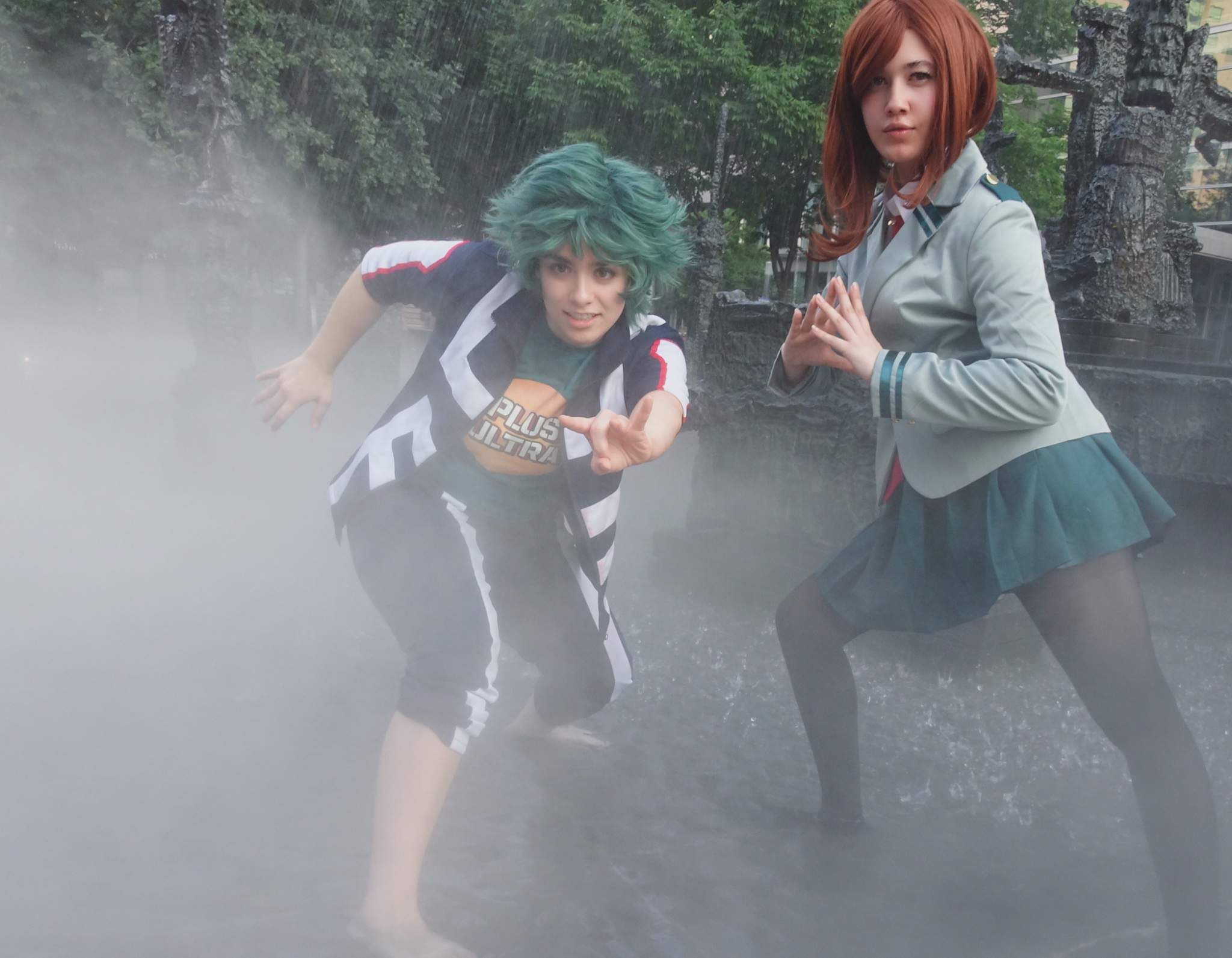 Uraraka and Deku BNHA photoshoot | Cosplay Amino