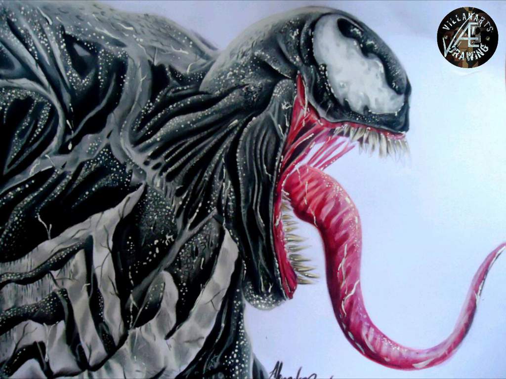 Como Dibujar a Venom Realista en Cuatro Pasos Faciles | DibujArte Amino