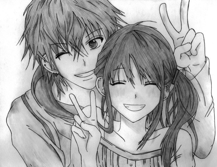 Image of anime couple